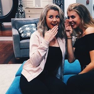 Brandy Melville Blush Bomber Jacket